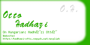 otto hadhazi business card